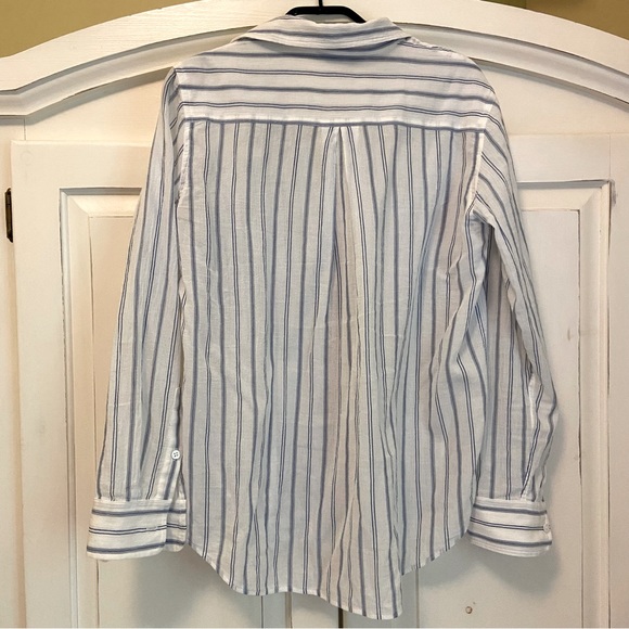 Club Monaco Striped Claudia Button-Up Shirt - Picture 4 of 8